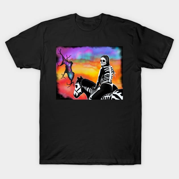Day of the Dead Horseback T-Shirt by Tha_High_Society